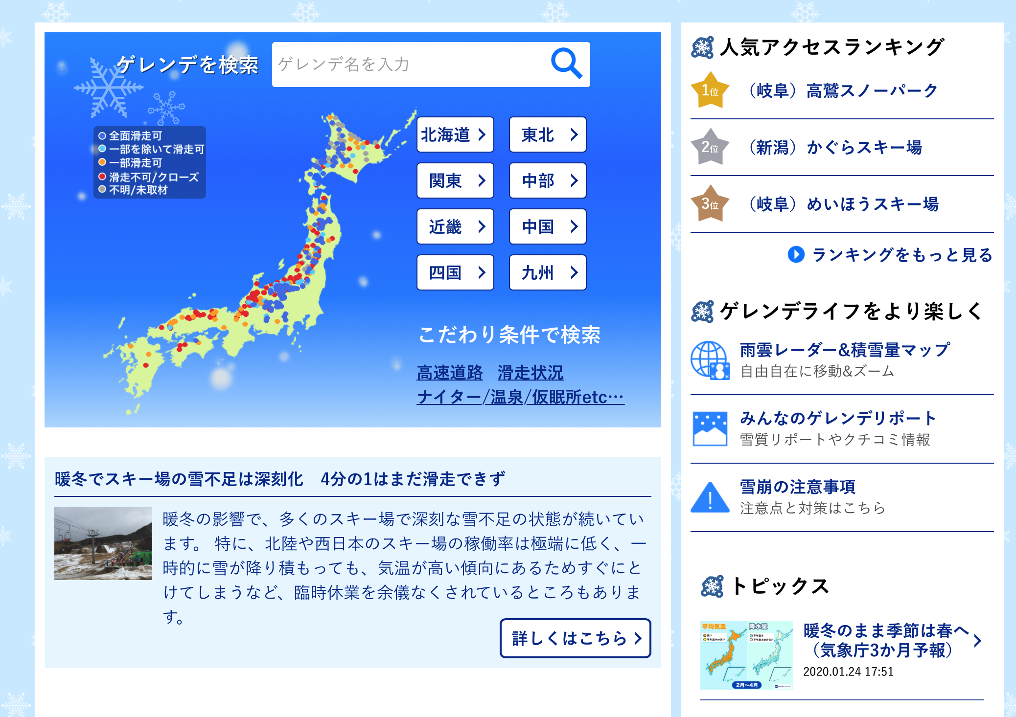 Weather Sites in Japan